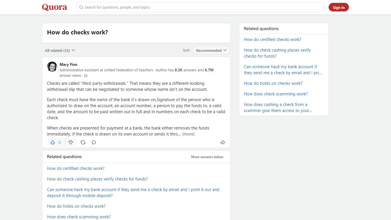 How do checks work? - Quora